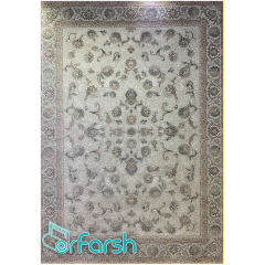 فرش 700 شانه قیطران طرح فیلا رنگ کرم