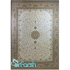 فرش 1200 شانه قیطران طرح شکوه رنگ کرم روشن