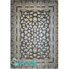 فرش 1200 شانه قیطران طرح گوهر رنگ نوک مدادی