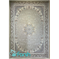 فرش 1500 شانه قیطران طرح سلنا رنگ فیلی