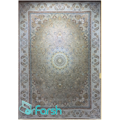 فرش 1500 شانه قیطران طرح بهناز رنگ نسکافه ای