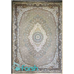 فرش 1500 شانه قیطران طرح تانیا رنگ نسکافه ای