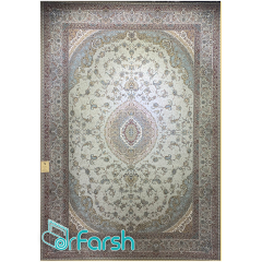 فرش 1500 شانه قیطران طرح سروناز رنگ کرم