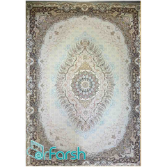فرش 1500 شانه قیطران طرح تانیا رنگ کرم