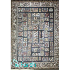 فرش 700 شانه قیطران طرح ایرسا رنگ سرمه ای