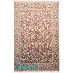 فرش وینتیج محتشم مدل 100600 رنگ کرم