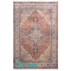 فرش وینتیج محتشم مدل 100625 رنگ زرشکی