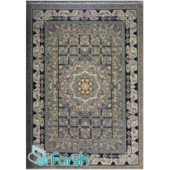 فرش 700 شانه نگین فیروزه مدل رویا رنگ فیلی