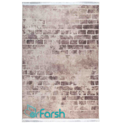 فرش مدرن محتشم مدل 100410 رنگ خاکستری