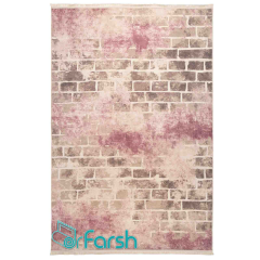 فرش مدرن محتشم مدل 100410 رنگ یاسی