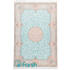 فرش مدرن محتشم مدل 100415 رنگ آبی