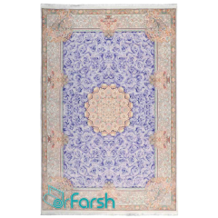 فرش مدرن محتشم مدل 100415 رنگ بنفش