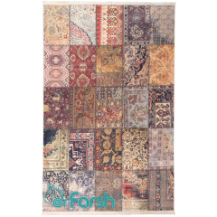 فرش چهل تکه محتشم مدل 100508 چند رنگ