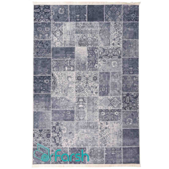 فرش چهل تکه محتشم مدل 100511 رنگ خاکستری