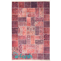 فرش چهل تکه محتشم مدل 100511 رنگ قرمز