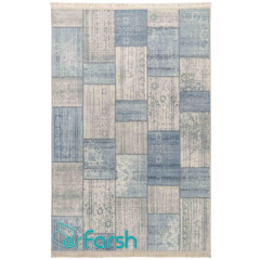 فرش چهل تکه محتشم مدل 100512 رنگ خاکستری