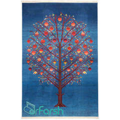 فرش سنتی محتشم مدل 100306 رنگ آبی