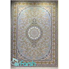 فرش 1200 شانه قیطران طرح سارا رنگ فیلی