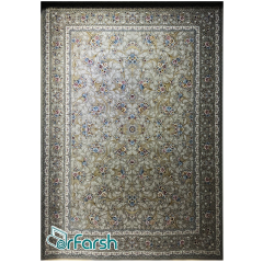 فرش 1500 شانه قیطران طرح شهرناز رنگ فیلی