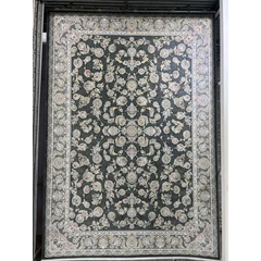 فرش 1200 شانه قیطران طرح سپیده رنگ تیتانیوم