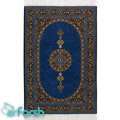 فرش اصیل محتشم مدل 100901 رنگ آبی